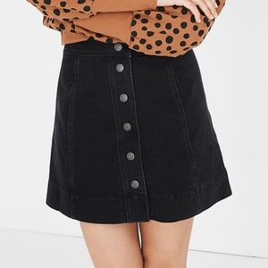 Madewell Snap Jean Skirt